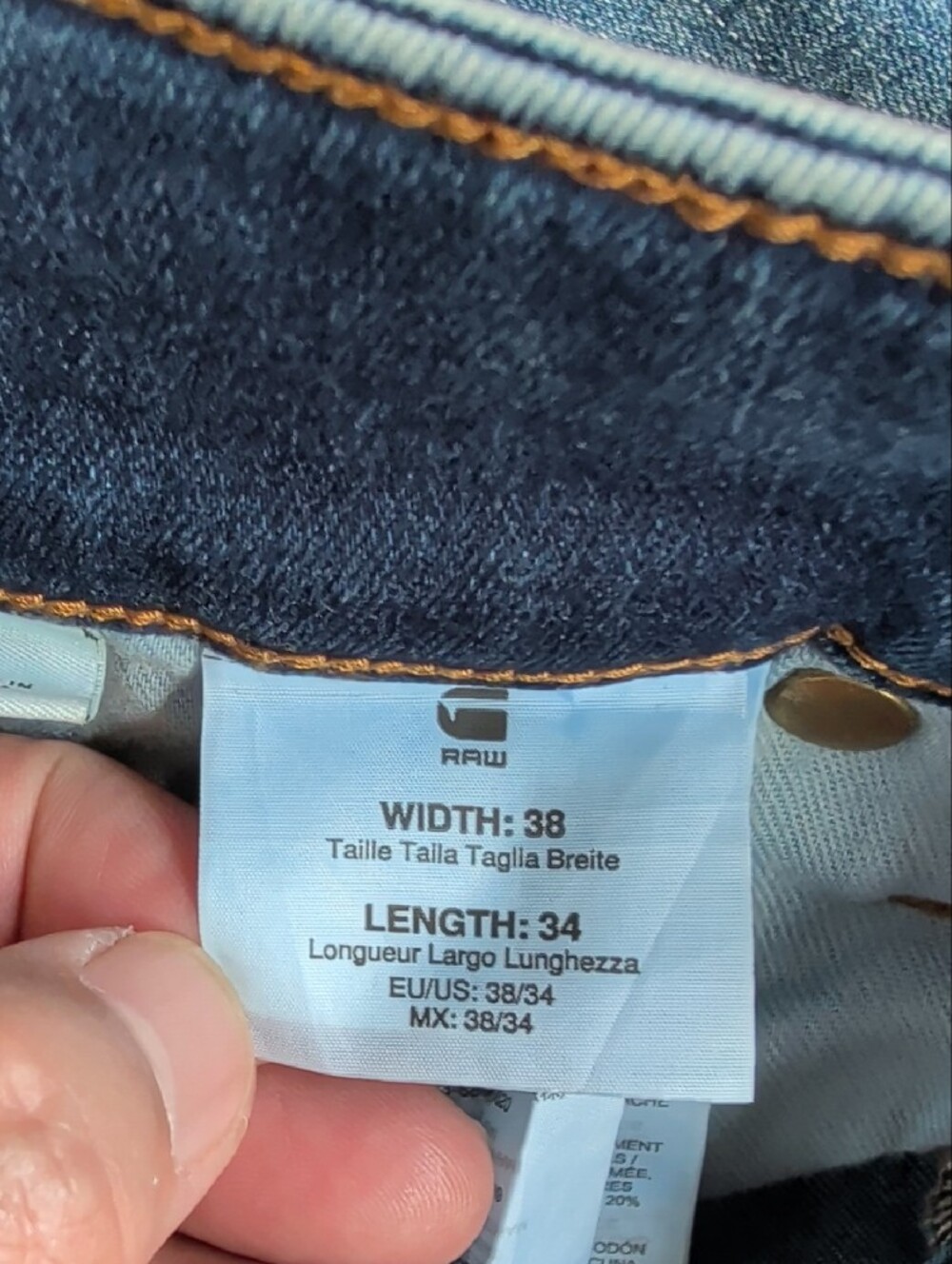 G-Star Raw 5620 3D Skinny  Men's Blue Jeans SZ 38 X 34" Grunge Streetwear - Picture 10 of 13